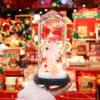 Albero di Natale rosa - Fiocco rosso