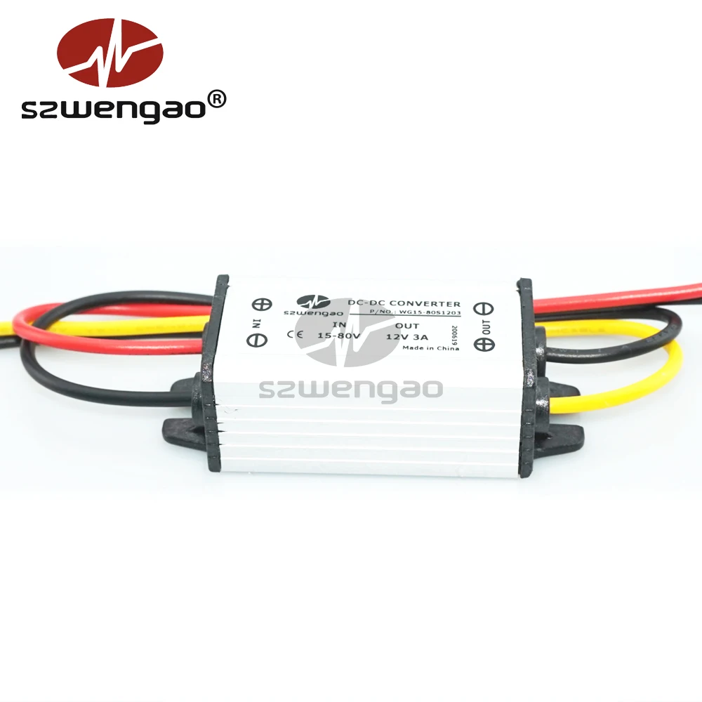 Voltage converter from 8-50V to 5V, 3A, 15W, IP68