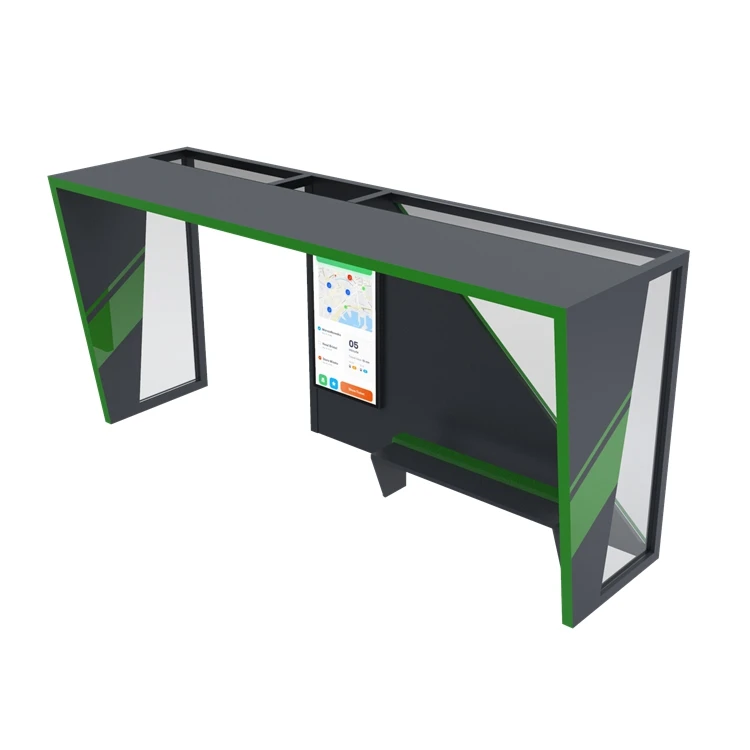 Современная автобусная остановка из нержавеющей стали рекламная цена