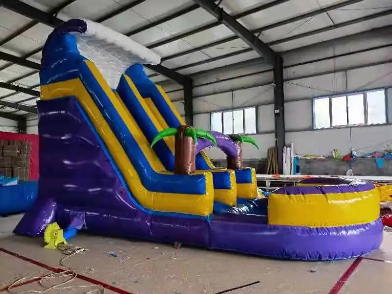 Распродажа, детский надувной прыгающий замок со слайдером, большая надувная горка для наружной крытой игровой площадки