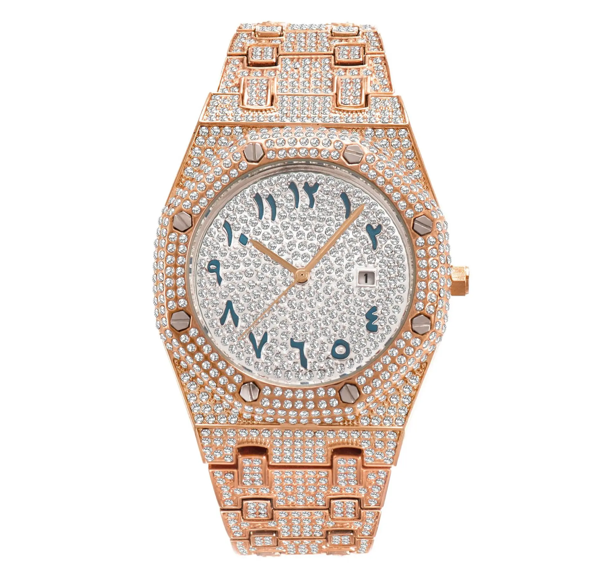 Free Crane Gold Watch 2022 Iced Out Diamond Watch - Hip Hop FC Free Crane Watch main image 4