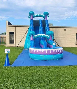 Wholesale Price Inflatable Slides Double Waterslide Inflatable Pool Slide Water Slide 25 Feet