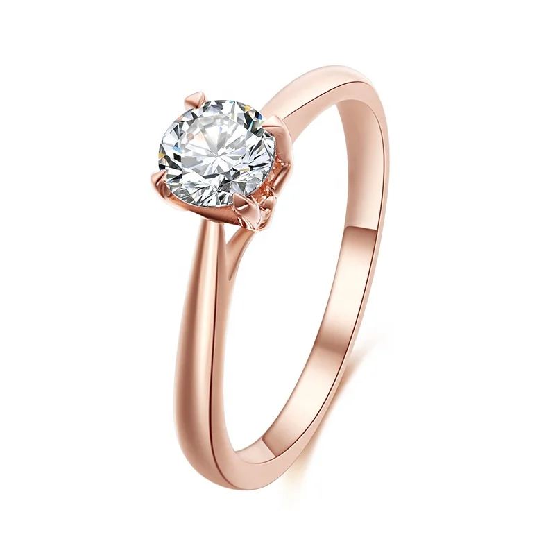 Solid 18k Au750 Rose Gold 0 5ct Def Weiss Colorless Vvs Runde Cut Charles Colvard Forever One Solitaire Moissanite Ring Schmuck Buy Solitaire Moissanite Ring Solitaire Ring Moissanite Schmuck Product On Alibaba Com