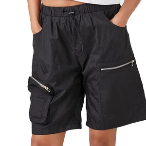 Custom Women Quick Dry Bermuda Hiking Shorts Stretch Active Golf Cargo Shorts With Zipped Pockets