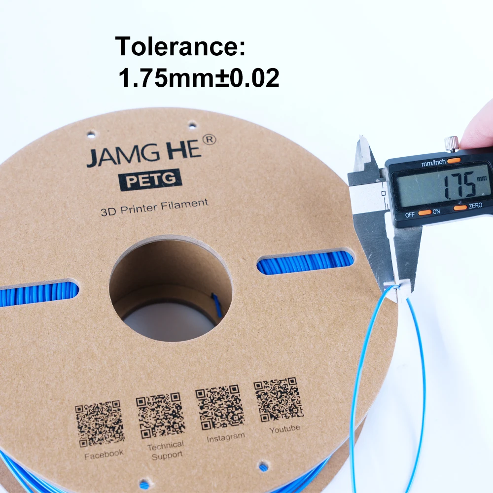 JAMG HE Petg Filament PLA/ABS/TPU/Silk PLA/PLA+ Filament 1.75mm Spool Filament  Raw Materials for 3d Printer Pen