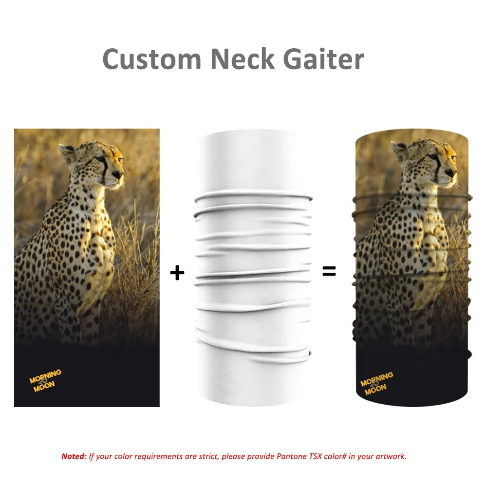 Custom 100% Polyester Red Plain Red Solid Color Neck Tube Bandana Seamless Neck Gaiter Tube Oem Scarf Bondage Bandana