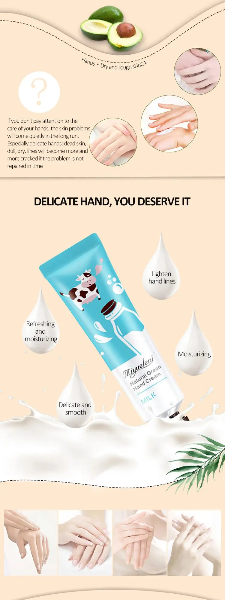 Hot Sales 30g Mini Hand Cream Lotion Nourishing Moisturizing Flower