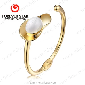 Fashion Intelligent Silver Zircon Classic Lotus Smart Bangle for Women-Gift for Party & Wedding