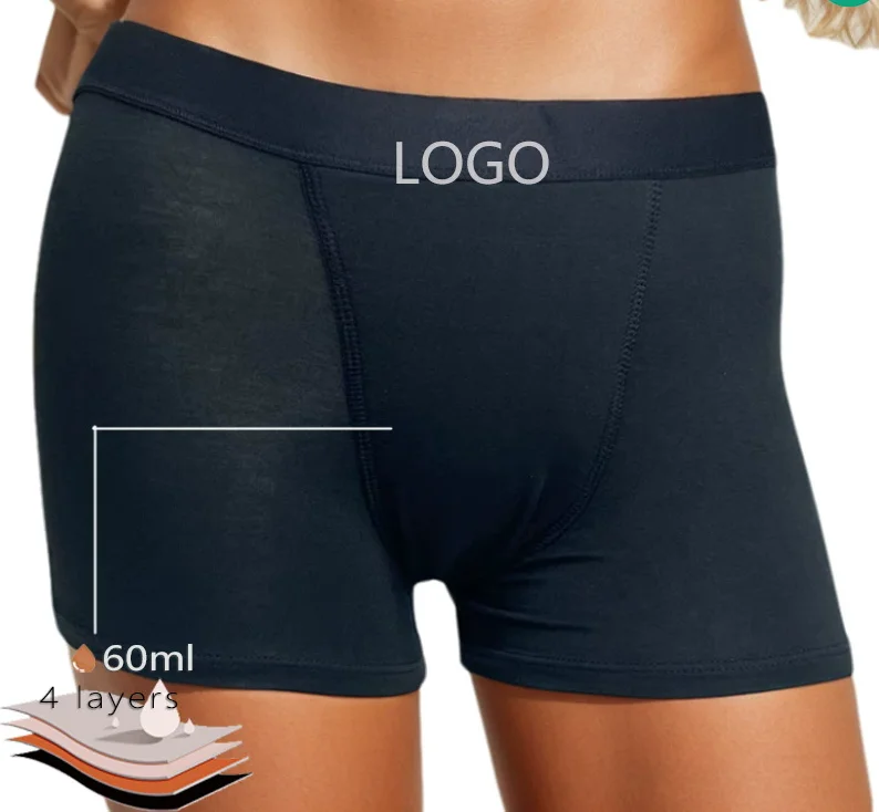 Bamboo period boyshort front view