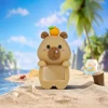 ตุ๊กตาคาปิบาร่าสีน้ำตาลขนาดเล็กสำหรับตกแต่ง