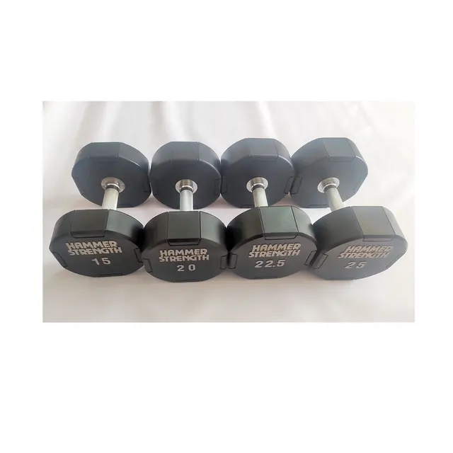 Free Weights Gym Equipment Fitness Exercise Urethane CPU Round Dumbbell Set