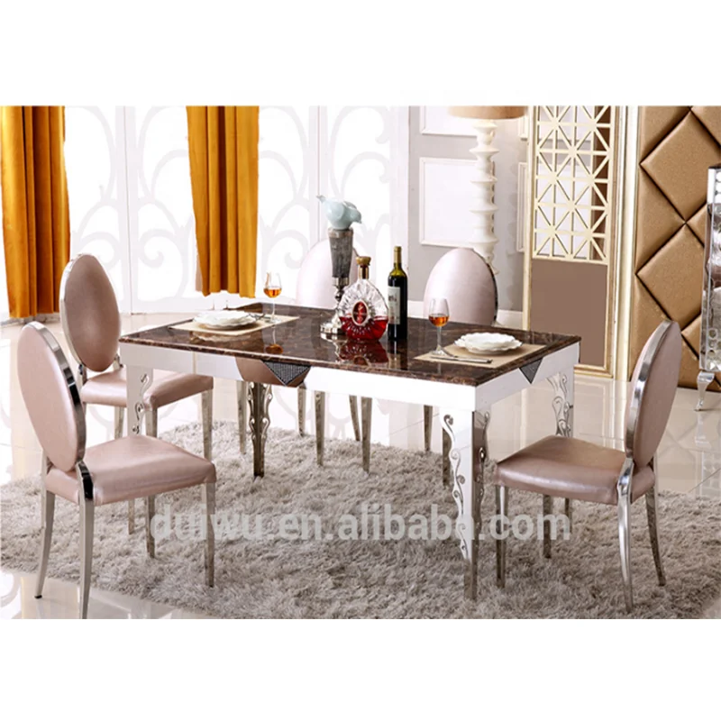 Unique Design Modern Luxury Dining Table Set Marble Top Buy Top