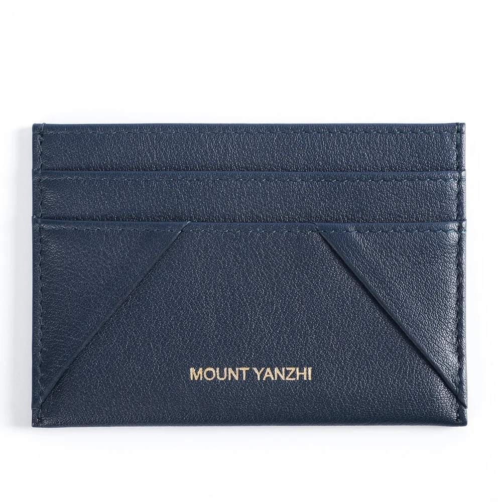 Custom Stylish Full Grain Leather Card Holder Luxury Rfid Blocking Designer Cardholder High Graded Trading Card Sleeves