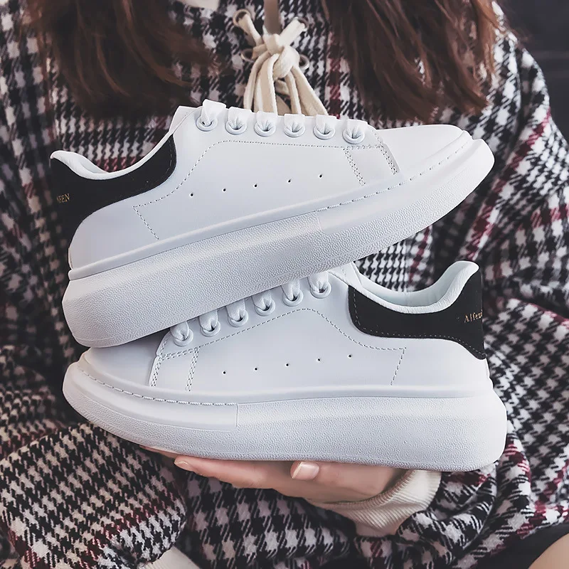 Recién llegado, zapatos deportivos de ocio para mujeres blancas