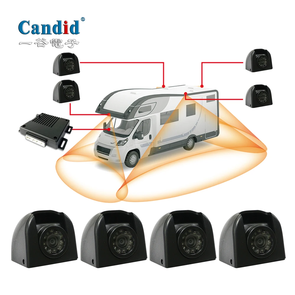 OEM Customized 4 Camera 360 Around View System AVM for Prado