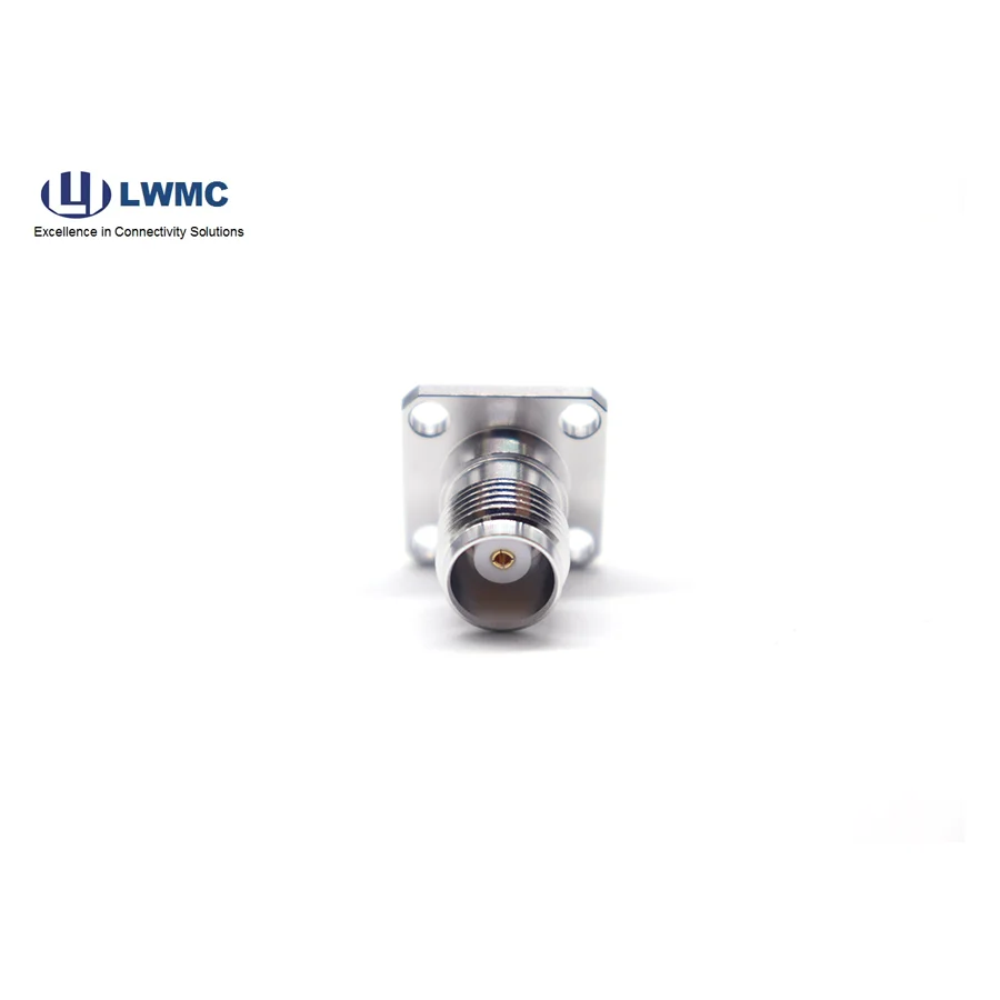 product tnc female 4 holes flange mounted crimp for rg316 cable-7