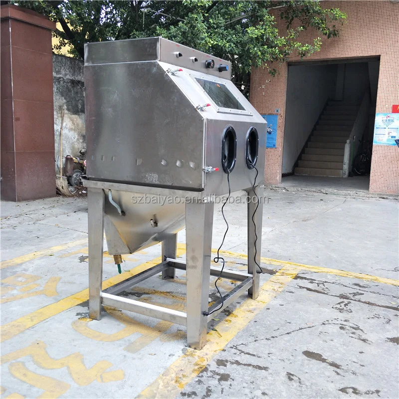 Wet Sandblasting Machine Dustless Manual Wet Sand Blasting Cabinet Water Vapour