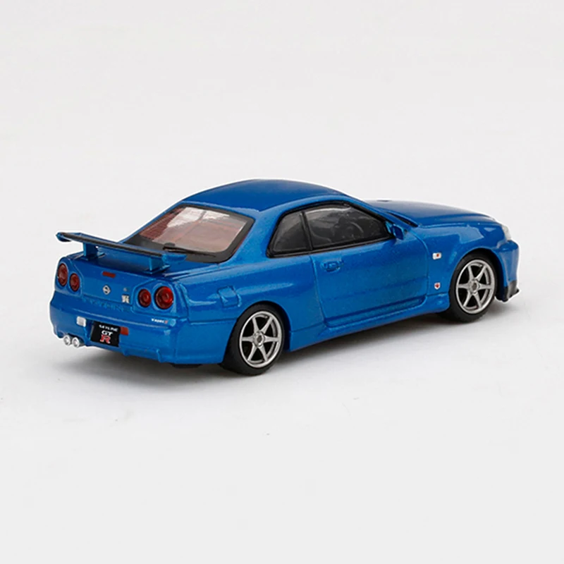 MINIGT Diecast 1:64 Scale Model Cars Skyline GTR R34 V-spec II Alloy Metal Cars