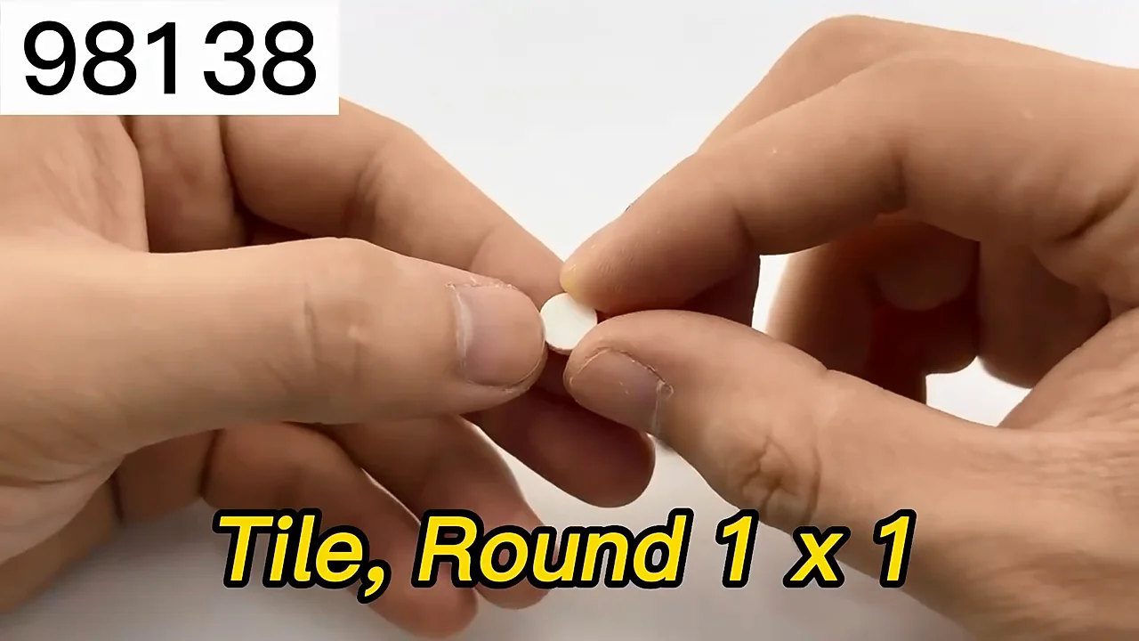 Plastic Building Block 98138 Tile Round 1x1 Educational Diy Accessories ...