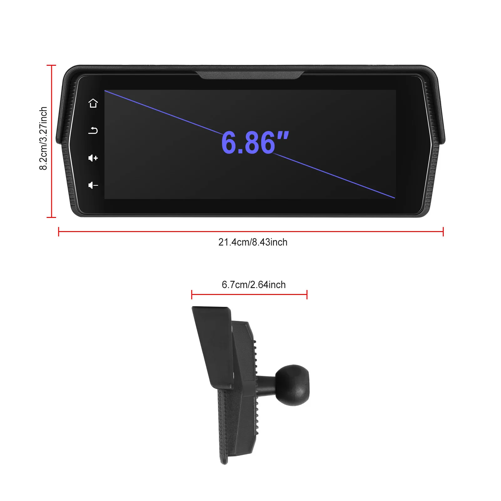 android auto dual bt ip67 waterproof dvr customization a3956-11