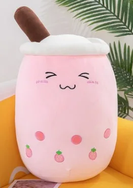 Oreiller Peluche Bubble Tea – Tasse De Thé Au Lait En Forme D'Avocat, Super Doux Et Moelleux, Idéal Pour Dormir, Décorer Ou Offrir En Cadeau