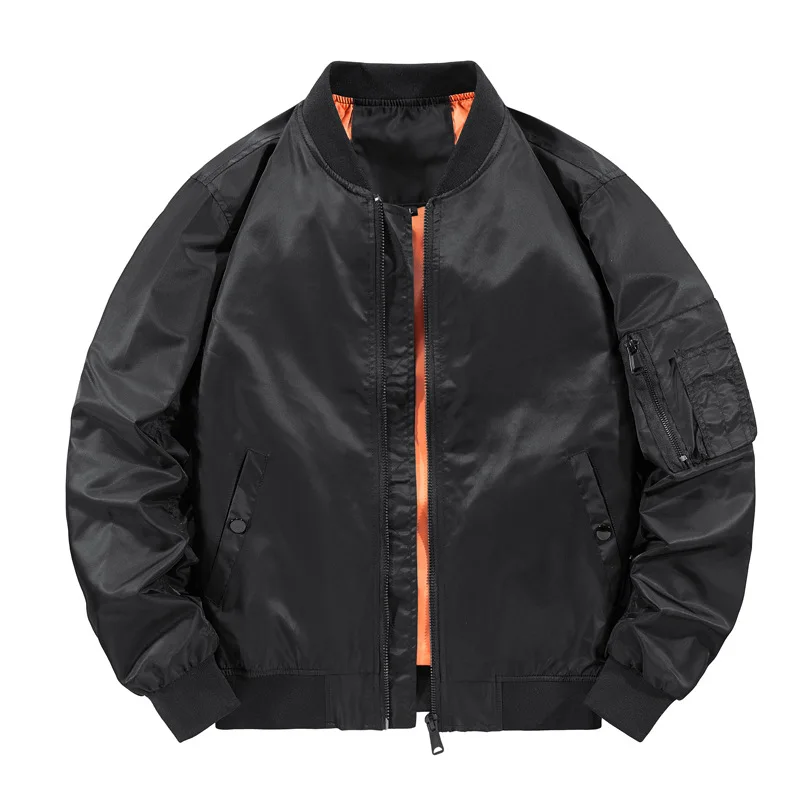Men's Fashion Casual Windbreaker Bomber Jacket Coat  Autumn Outdoor Waterproof Sports Jacket  Windcheater
