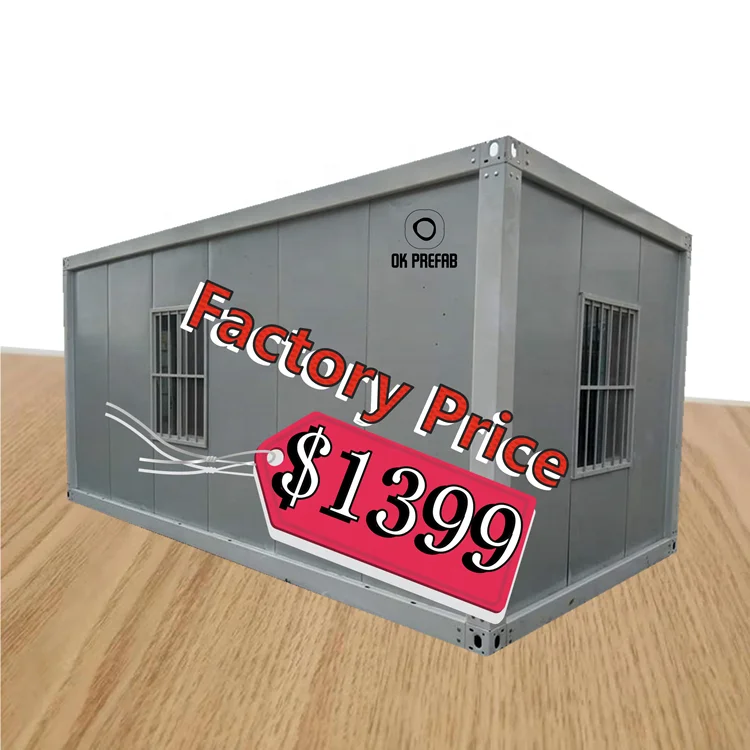OK Prefab Folding Container Van and Portable Cabins Prefab Labor Camp for Sale