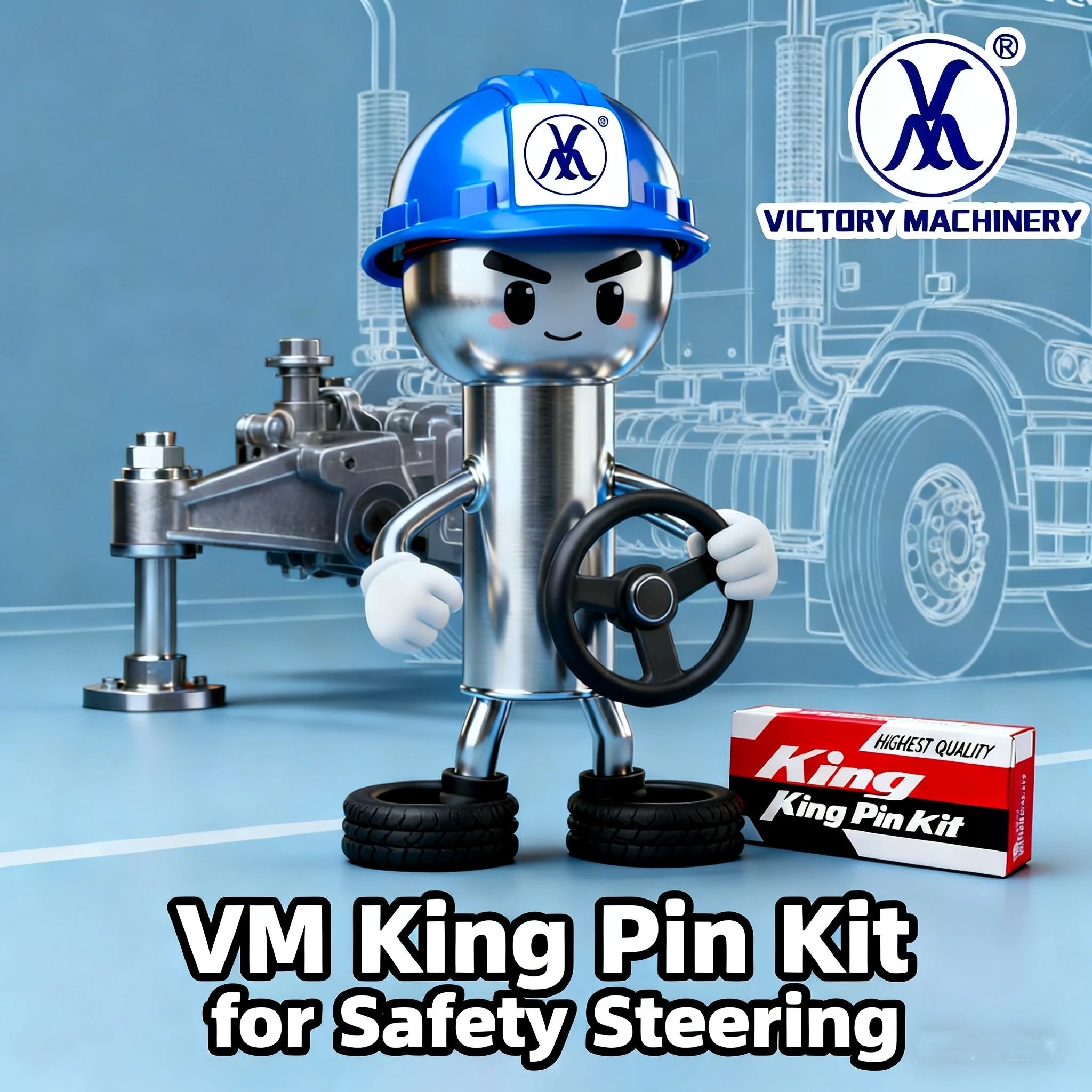 04431-E0070 Steering King Pin Kit - Repair for Hin_o Truck