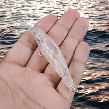 Wholesale Blank Transparent Lure Body 15.8g/10.9cm Minnow Stainless Steel Live Bait Powdery Category – Minnow – view 4