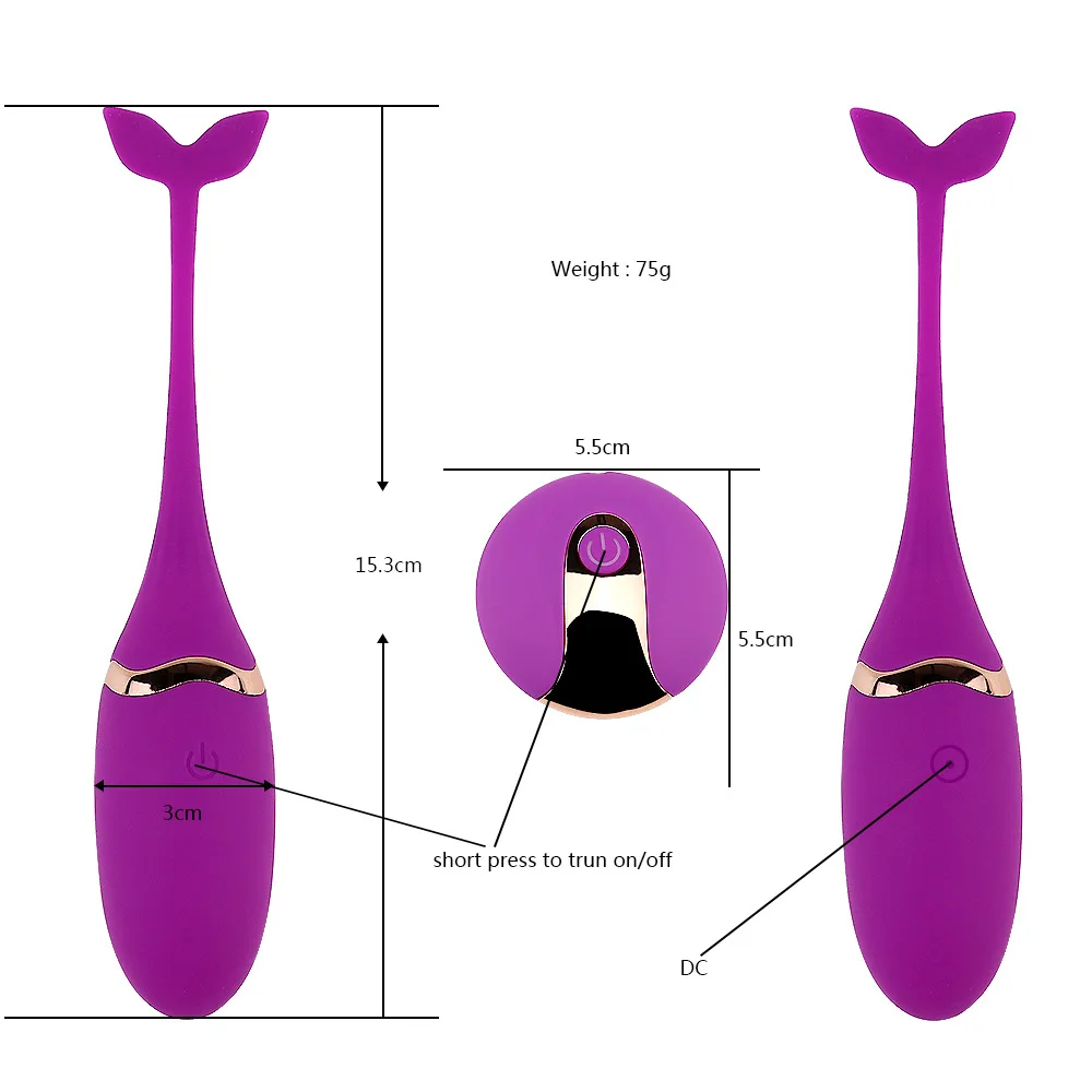 Silent Force-Vibrator Portable for Man and Couple Waterproof USB  Rechargeable Remote Control Vibrating Bullet Sex Toys for Women