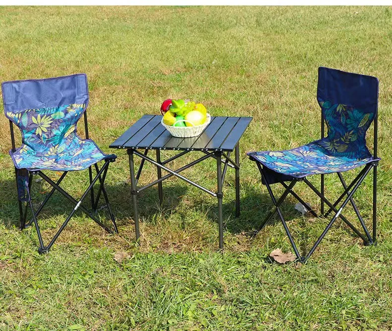 Factory Direct Sales Egg Roll Table Camping Folding Table Iron Folding