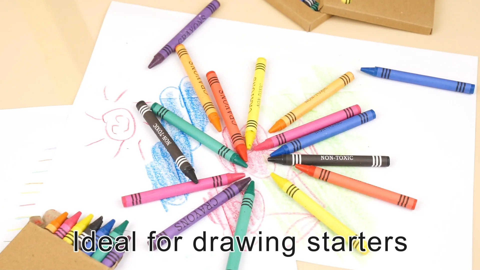 Ecofriendly Oem Wholesale Washable Color Box Set 6 Color Mini Crayon