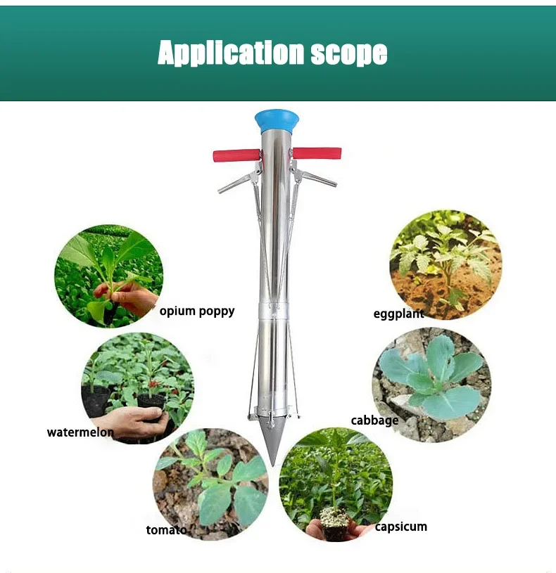 Hand Held Seed Planter Manual Vegetable Seedling Transplanter Seed ...