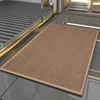 Alfombra tejida de goma - beige