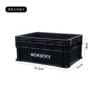 Large black storage box