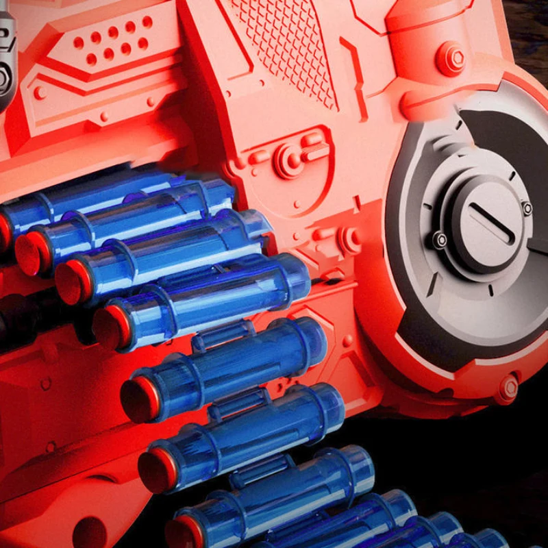 Toy Guns Soft Bullet Automatic Electronic Plastic Soft Bullet Foam Dart Gatling Safe Toy Nurf Gun With Shell Ejecting Chain