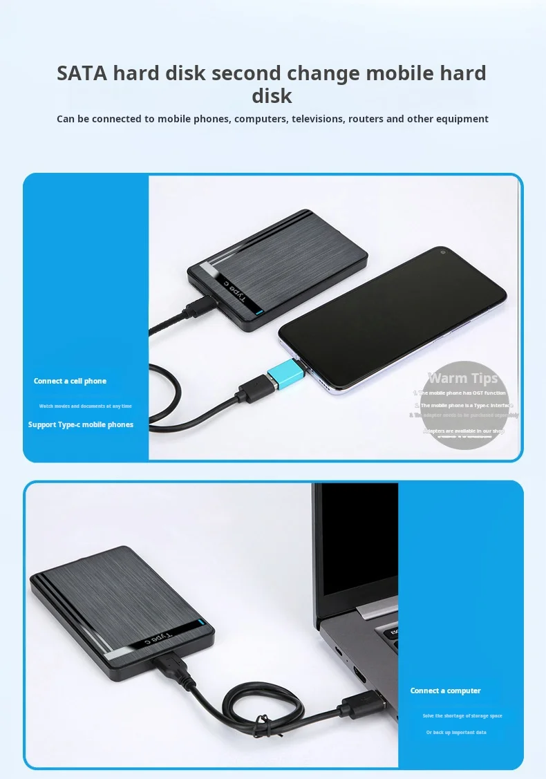 Hdd Case 2.5'' Sata To Usb 3.0 Hard Drive Enclosure For Ssd Disk Hdd ...