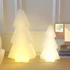 Colorful LED Christmas Tree Lights Plastic Light up Tree, Color Changing Decorations Indoor, Holiday for Bedroom Table