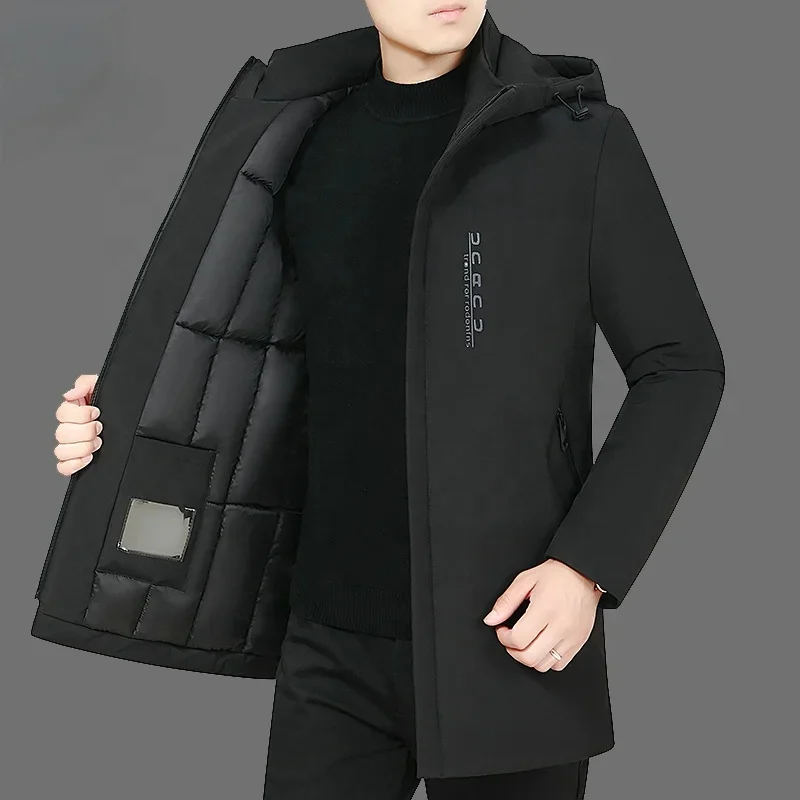Men's Winter Down Jacket For Business Casual Thick Warm Coat_voghion.com
