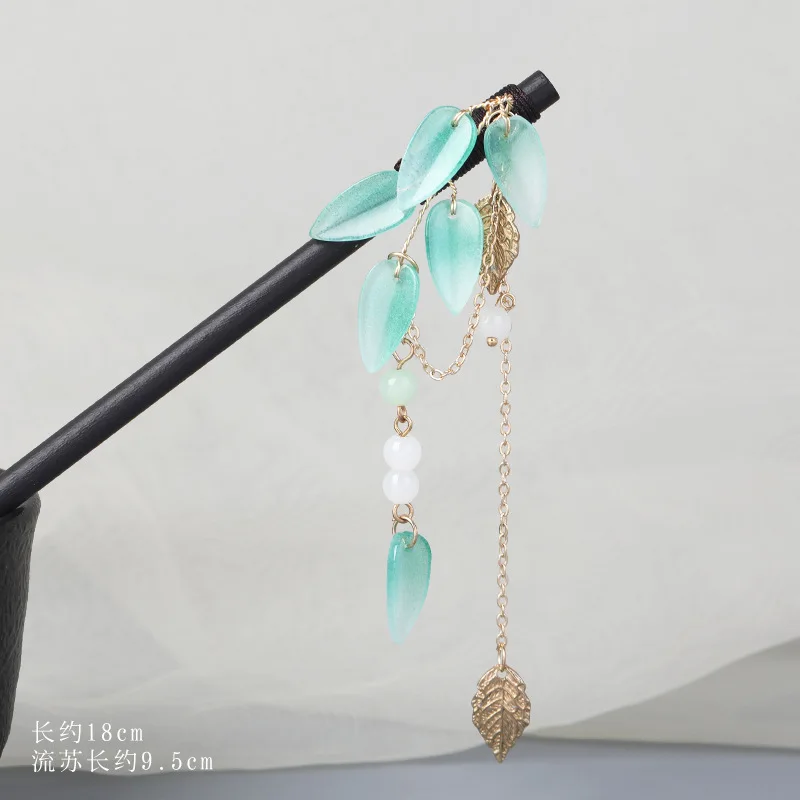 Женская деревянная заколка в старинном стиле с бамбуквой