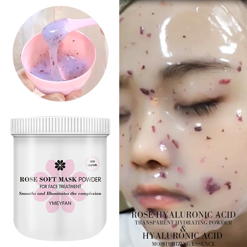 200g Rose Jelly Mask Natural Rose Petal Crystal Mask Powder Hydrating