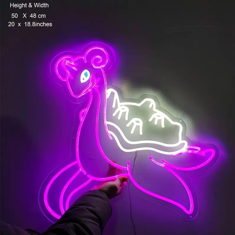 product neon sign led light custom decoration hand crafted wall hangings home decor decor pikachu  gengar squirtle bulbasaur charizard-9