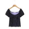 Phantom Purple Short-Sleeved Top