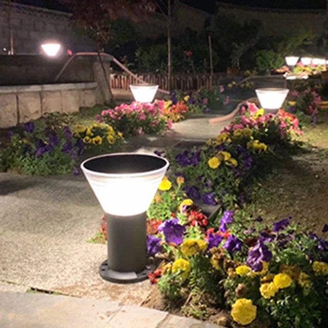 Solar Bollard Light  Garden Villa Lawn Light Outdoor Waterproof Led Electric Garden Light