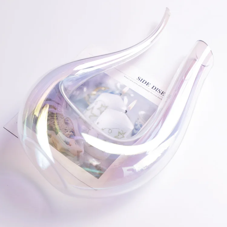 Европейский креативный красочный лазерный u-образный бытовой Лебедь хрустальный стеклянный графин для красного вина