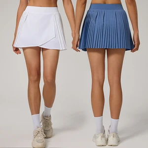 Custom Woman Sports Dress Tank Top 2-in-1 Tennis Skirt Sports Wear Tennis Dress with Shorts Running Fitness Active Tennis Wear