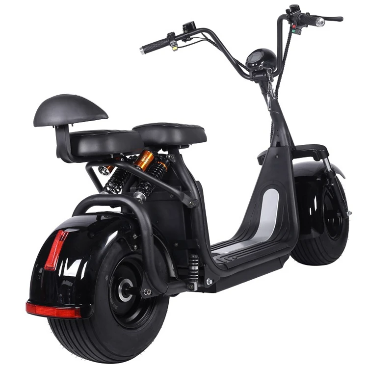 Modern Style Shock Absorption Two Motors 60v 2000w  Delivery Electric Scooter for Big Man With Usb Fat Tire Hydraulic