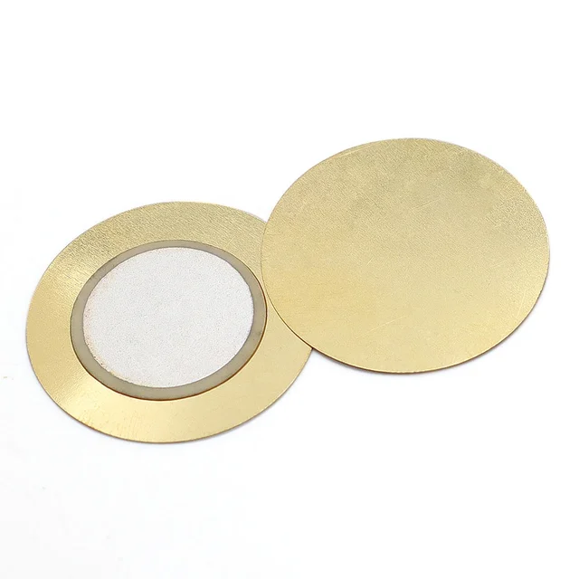 Diameter 27MM Piezo Ceramic Brass Disc  Alarm Sounding Sound Piezoelectric Ceramic Plate Buzzer Acoustic Components