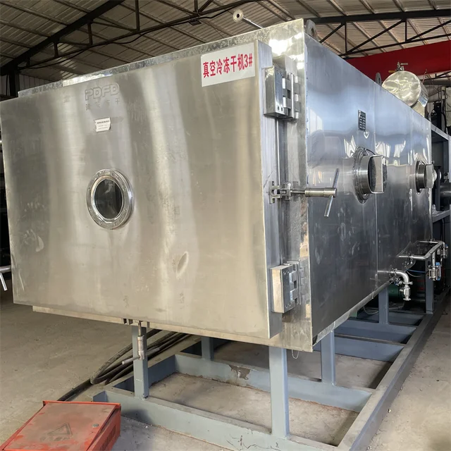 Second-hand stainless steel low-temperature 16-square-meter freeze-drying machine for vacuum freezing equipment