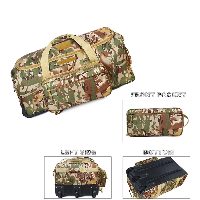 Best Selling Large Capacity Tactical Bag Heavy Duty Camouflage Duffel Bag Travel Sports Tactical Luggage Bag
